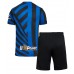 Maillot de foot Inter Milan Domicile vêtements enfant 2024-25 Manches Courtes (+ pantalon court)